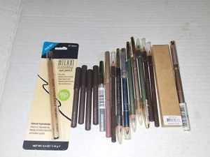 Eye Pencils Eye Liner Lot Of 17 Assorted Brands - Picture 1 of 1