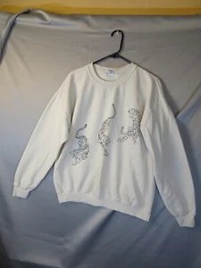 Protect Social T Urban Outfitters Jacket Womens Small/ Medium White Tiger - Picture 1 of 13
