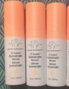 3 x Drunk Elephant C-Luma Hydrabright Serum je 0,16 Unzen Reisegröße NEU - Bild 1 von 2