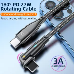 Cable USB-C/Tipo C a 8 pines carga rápida PD cargador de datos para iPhone 2M/1M - Imagen 1 de 30