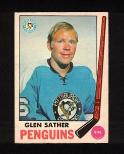 1969-70 GLEN SATHER #116 VG+ OPC * KEY Oilers HALL OF FAME Coach NHL Hockey Card - Picture 1 of 2