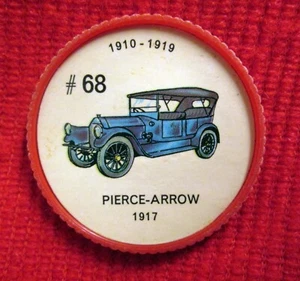 Jello / Hostess Car Coin #68 Pierce Arrow Famous Car Series 1910 1919 hblc2 - Picture 1 of 1