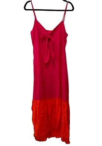 NEW Elan Size XL Maxi Dress Cover Up Tie Front Ruffled Layered Dress, Beach Wear - Picture 1 of 8