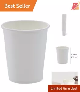 1000 Pack of 8 Oz Compostable Disposable Coffee Cups - Leak-Resistant Design - Picture 1 of 6
