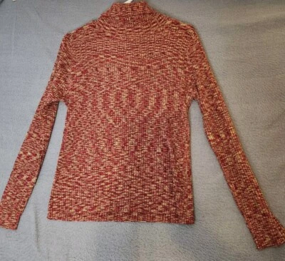 Austin Reed Multicolor 100% Seda Acanalado Ligero Elastizado Cuello Alto Mujeres XL  Foto 1 de 4