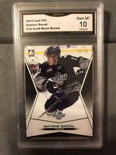 2015 ITG IN THE GAME DRAFT BLACK MATHEW BARZAL #5/50 ROOKIE RC GMA 10! INVEST!