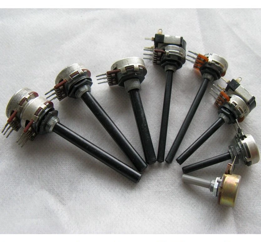 Poti Potentiometer Schieberegler 4mm / 6mm - mono / stereo - 1kOhm - 2,2MOhm - Bild 1 von 1