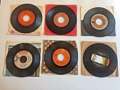 6 45rpm Records - Petula Clark, Andy Kim, Pilot, Frankie Valli (#109) Foto 1 de 4