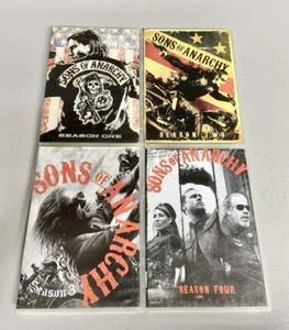 Sons of Anarchy - Seasons 1-4 DVD Lot (Season 1 2 3 4) SOA Katey Sagal 4 Pack - Picture 1 of 1