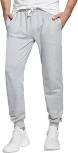 Men'S Joggers Sweatpants Cotton Casual Pants with Pockets Drawstring Gym Workout - Picture 1 of 12