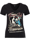 Queen Kerosin Damen Oberteil T-Shirt Tune Up Rockabilly Rockabella 50s  5057