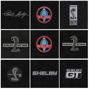 Lloyd Mats Velourtex Shelby Mustang Logos Black Front Floor Mats (2012-2014) - Picture 1 of 24