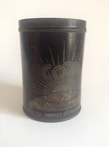 Ancienne boite en métal fer Coop Sirop Pommes et Poires - Picture 1 of 5