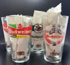 Budweiser Collector Retro Pint Beer Pub Glasses 1930-1959 Set of 4