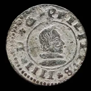 Felipe IV, 16 Maravedis de Sevilla, 1662 - 25 mm / 4.01 gr. - Imagen 1 de 3