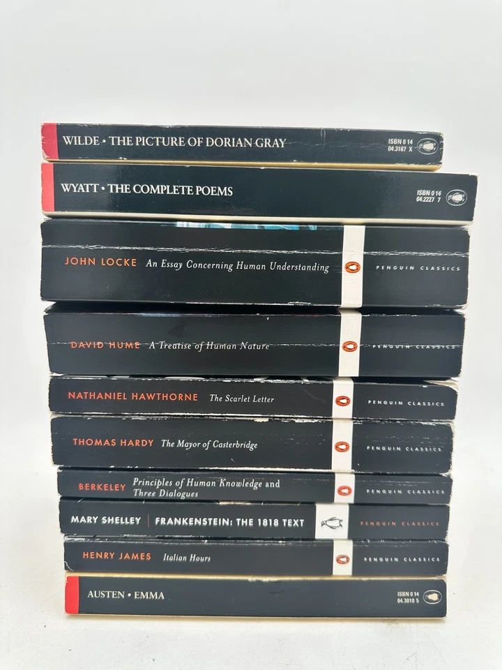 Lot Of 10 Penguin Classics Paperback Books - Hardy Austen Locke Hawthorne - Good - Image 1 of 4