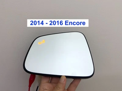 2014-2016 Buick Encore Driver Side LH Door Mirror Glass Heated Blind Spot Alert Foto 1 de 4