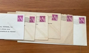 Group of 7 Abraham Lincoln 4 cent Stamps purple Used And Unused -Very Rare - Picture 1 of 7