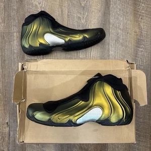 Nike Air Flightposite OG Metallic Gold 2008 Größe 13 Sneaker mit Karton 624015-071 - Bild 1 von 12
