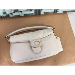 Coach CR703 Pillow Tabby Schultertasche 20 Zoll Kreide - Bild 1 von 7