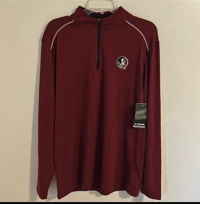 New Colosseum Florida State Seminoles 1/4 Zip Long Sleeve Performance Pullover M - Image 1 of 4