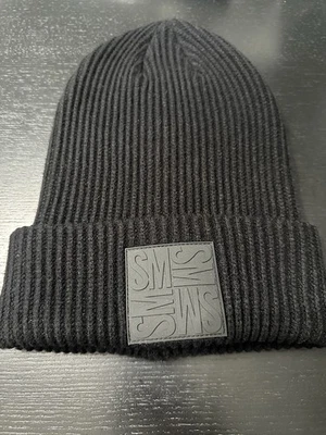 Steve Madden Hombre’s/Mujer’s Logo Acanalado Gorro Negro Talla Única para Todos💎NUEVO💎 Foto 1 de 3