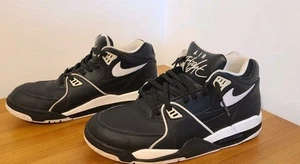 Nike Air Flight 89 Black and White Trainers CU4833-015 Men’s Size 7.5 uk - Picture 1 of 6