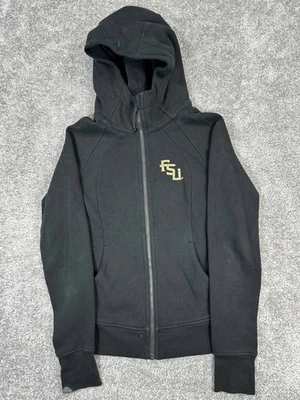 Florida State Seminoles Hoodie Womens 6 Lululemon Black Full Zip Fleece Ncaa * - Image 1 of 4
