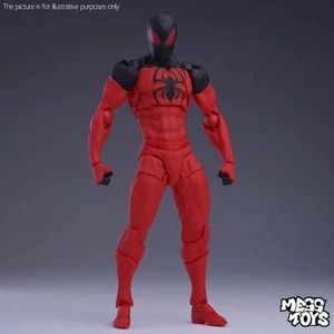 Spider Man Symbiote Kaine Messtoys in Stock Spiderman Red And Black Suit Spider - Picture 1 of 8