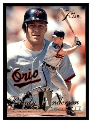 Brady Anderson #251 1994 Flair Baltimore Orioles - Image 1 of 2