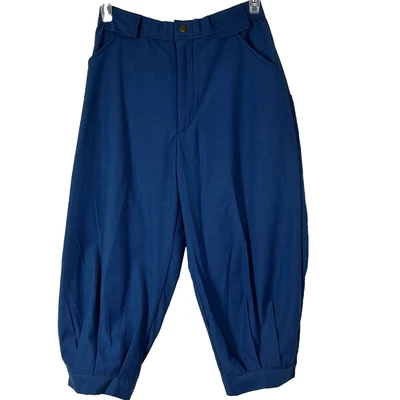 Pantalones de montar vintage Landav Designs talla M de franela forrados azules con bolsillos Foto 1 de 4