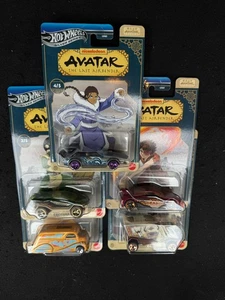 Hot Wheels, Silver Series Walmart Nickelodeon Avatar The Last Airbender Set Of 5 - Picture 1 of 3