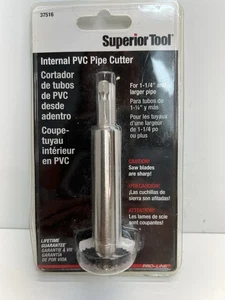 Superior Tool 37516 Internal PVC Pipe Cutter for 1.25” & larger pipe - Picture 1 of 4