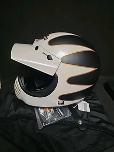 Harley Davidson White Stinger Full Face Helmet Size L B14 Never Used  - Bild 1 von 17