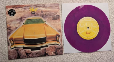 Blur Song 2 Get Out of Cities 7" Picture Sleeve Purple Vinyl UK - Image 1 of 4