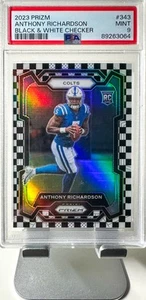2023 Panini Prizm - Rookies Anthony Richardson #343 Black & White Checker Prizm - Picture 1 of 2