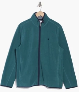 New $118 BROOKS BROTHERS Embroidered Logo Hanging Sheep Fleece Zip Jacket Large - Picture 1 of 10