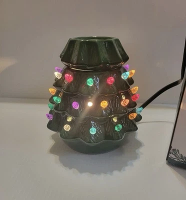 Kirkland's Christmas Tree Light up Ceramic Wax Warmer NIB - Image 1 of 4