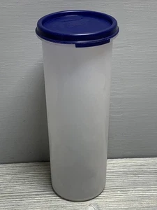 Tupperware Tall Food Storage Canister Container 890 ml Blue Lid 1643-II Plastic - Picture 1 of 7