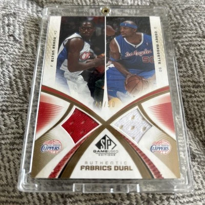 2005-06 UD GAME USED PATCHES JERSEY DOUBLE AUTHENTIC BRAND MAGGETTE  /50 - Image 1 of 4