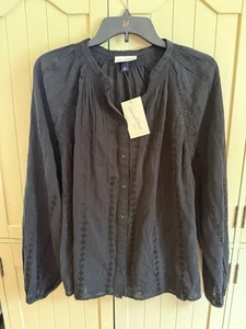 Blusa Mujer Globo Manga Larga Encaje - Hilo Universal Nueva Con Etiquetas L Boho - Imagen 1 de 7
