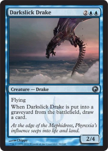Darkslick Drake - Scars of Mirrodin #30/249 MTG Magic The Gathering - Image 1 of 1