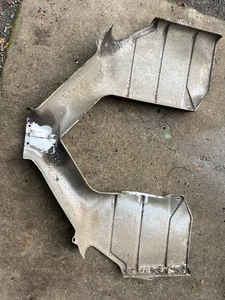 VERY NICE USED ORIGINAL PORSCHE 928 UNDER BODY MUFFLER EXHAUST HEAT SHIELD #7 - Picture 1 of 4