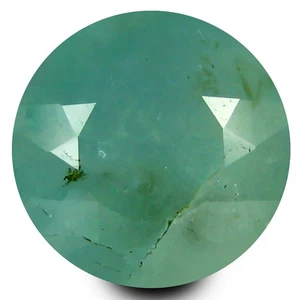 4.91 ct Charming Round Cut (11 x 11 mm) Un-Heated Bluish Green Grandidierite - Picture 1 of 1