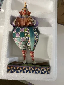 Figurina Clown Jim Shore Squeezebox 4007673 Heartwood Creek Clown 9' 2006 - Foto 1 di 4