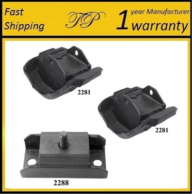 3 PIEZAS MONTAJE DE MOTOR Y TRANSMISIÓN PARA BUICK SKYLARK 1975-1976 5,7 L THM350 VIN (H) Foto 1 de 4