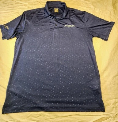 Polo de golf Callaway Opti-Dri Barrett-Jackson azul grande para hombre Foto 1 de 4