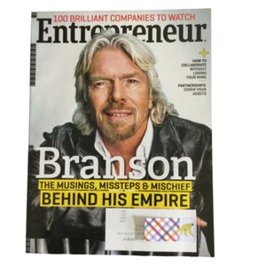 ENTREPRENEUR MAGAZINE - RICHARD BRANSON - FRONT COVER - June 2012 - Picture 1 of 4
