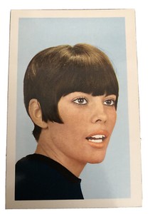 MIREILLE MATHIEU FRENCH SINGER POSTCARD 1960’s Scarce