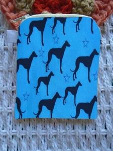Greyhound Whippet Purse Coins Wallet Cards Purses Greyhounds Dog Dogs Whippets - Picture 1 of 1